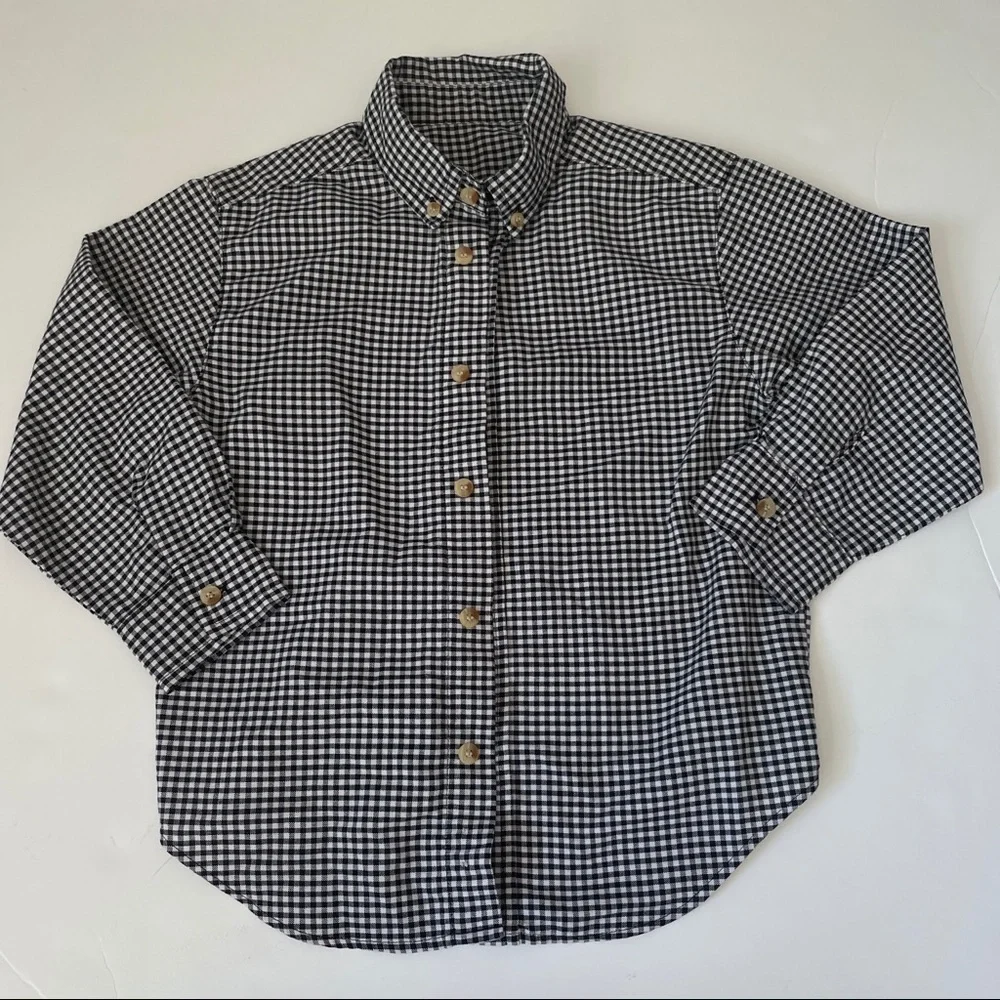 Plaid button down shirt